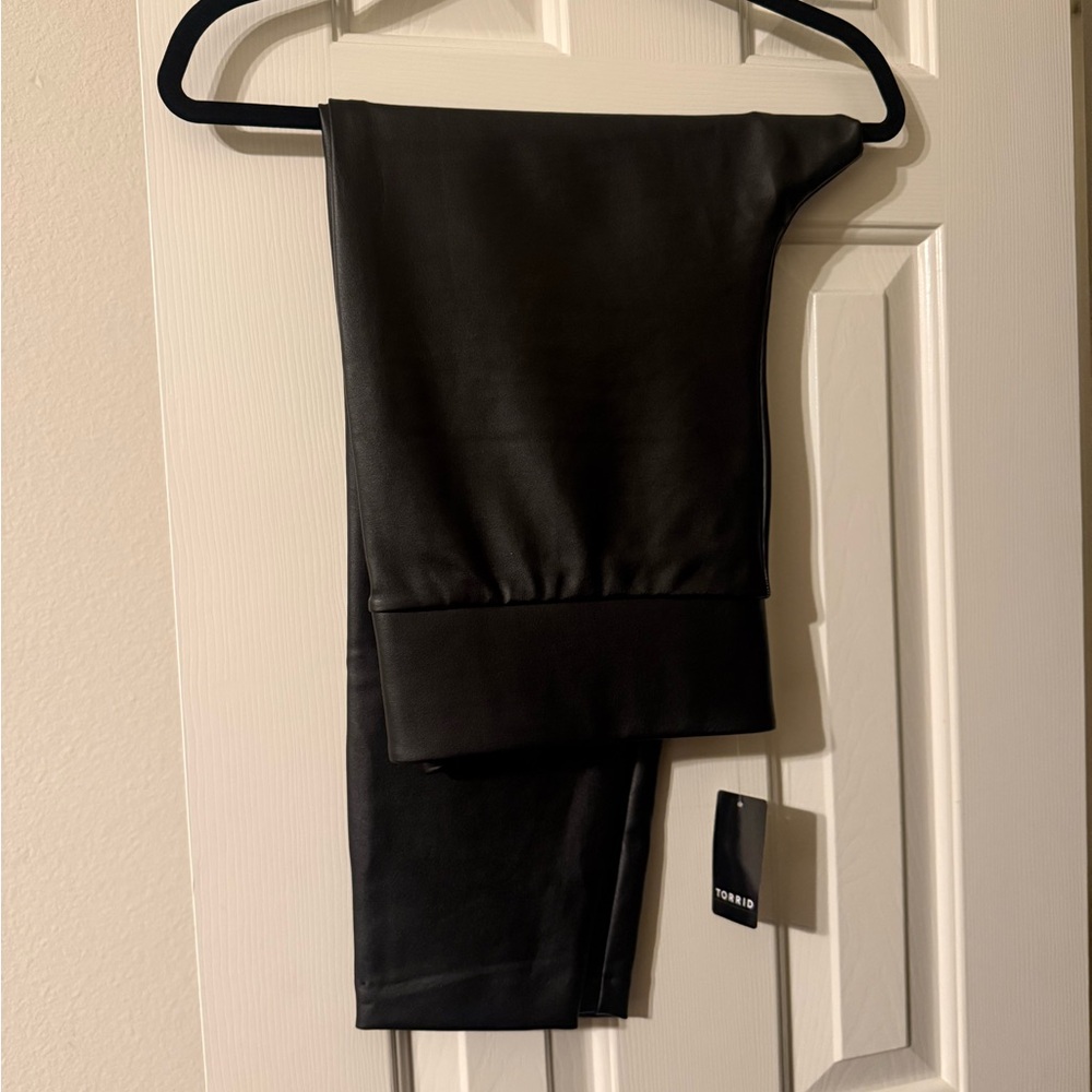Torrid Black Faux Leather Leggings